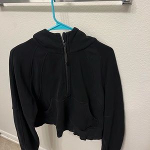 Scuba half zip oversized hoodie